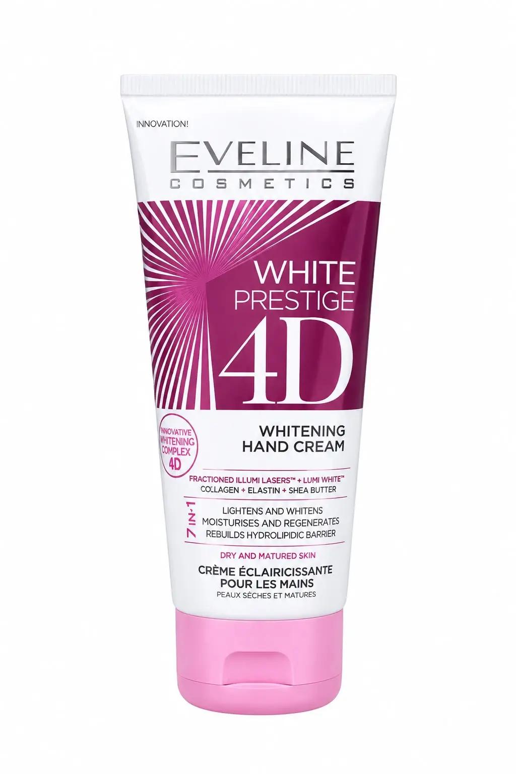كريم تفتيح وتغذية اليدين وايت بريستيج 4D من إيفلين (Eveline) – 75 مل